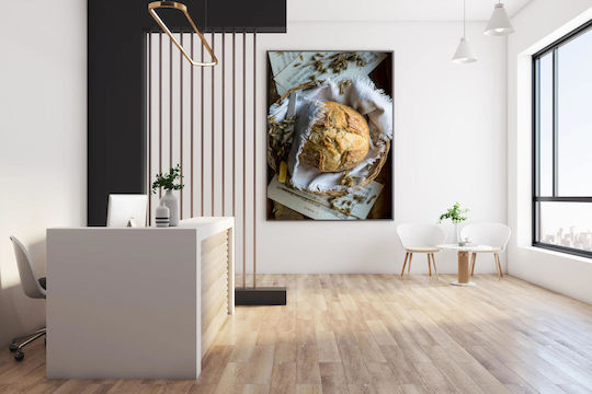iLovePrints Gemälde Frisch Gebackenes Brot Noten 100x150