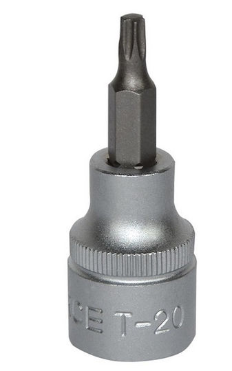 Force Bit-Stecknuss mit Torx-Bit und Antriebsvierkant 3/8'' Größe T27x50mm 1Stück