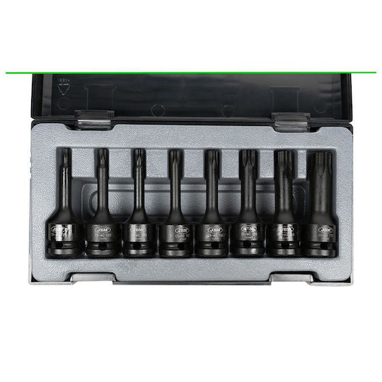 JBM Комплект ударни торкс ключове 1/2" T40 Din Jbm