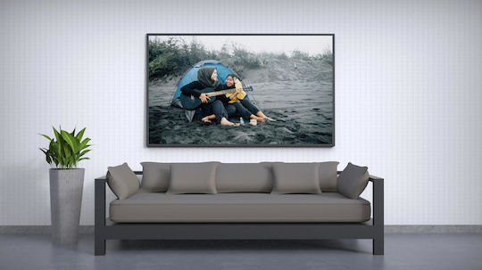 Camping Musik auf Strand Gemälde 100x70