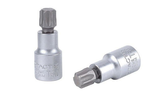 Tactix Torx Socket CR-V T60 Walnut with Torx Head and Socket 1/2'' T60