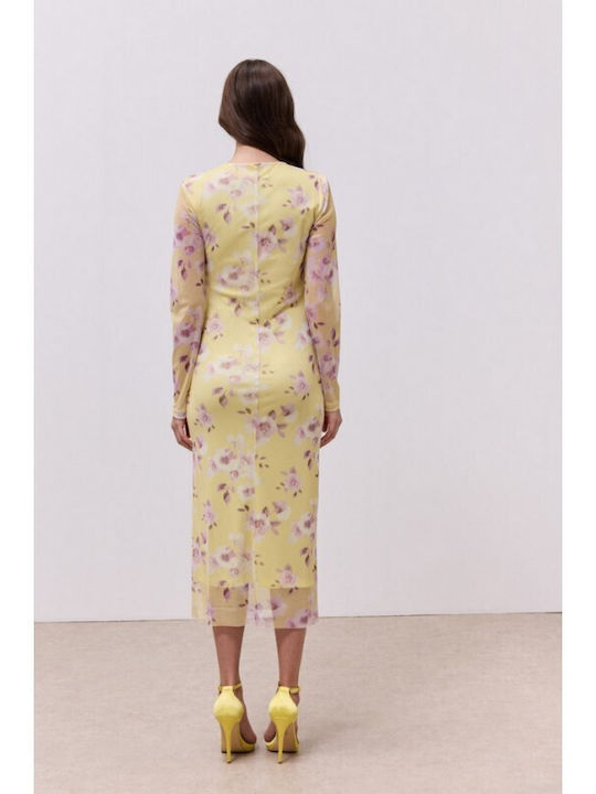 Summer Midi Dress for Wedding / Christening Yellow