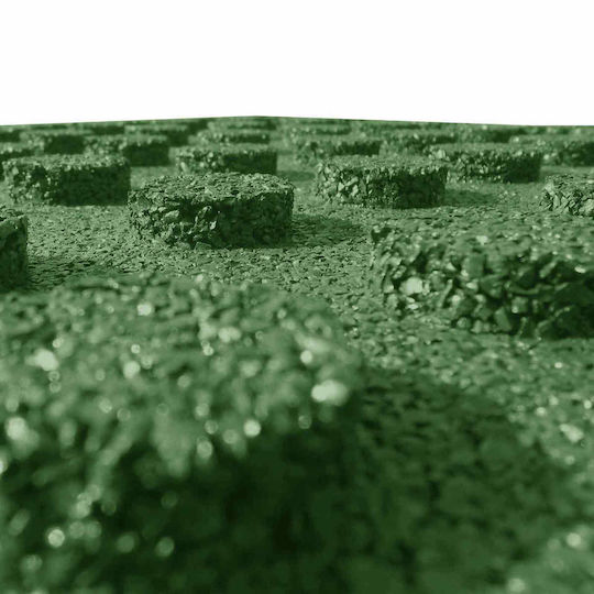 vidaXL Rubber Garden Floor Tile 50x50cm 12 Pieces