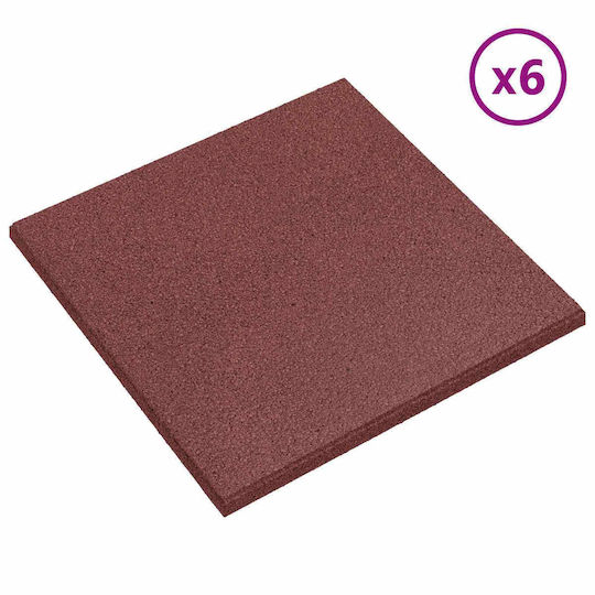 vidaXL Rubber Garden Floor Tile 50x50cm 18 Pieces