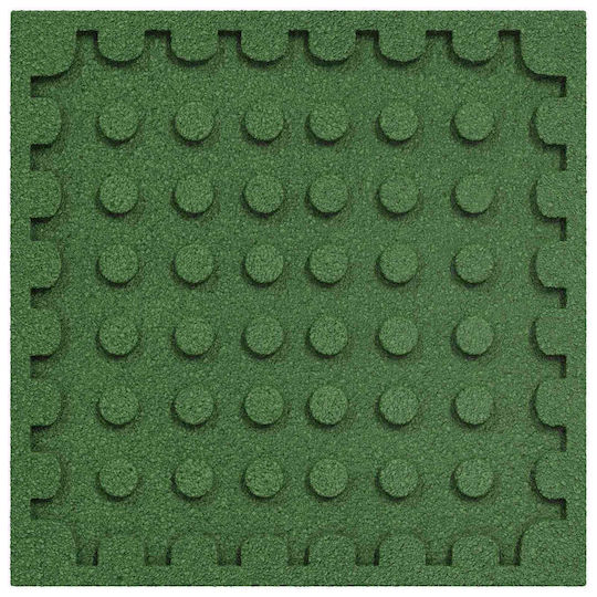vidaXL Rubber Garden Floor Tile 50x50cm 12 Pieces