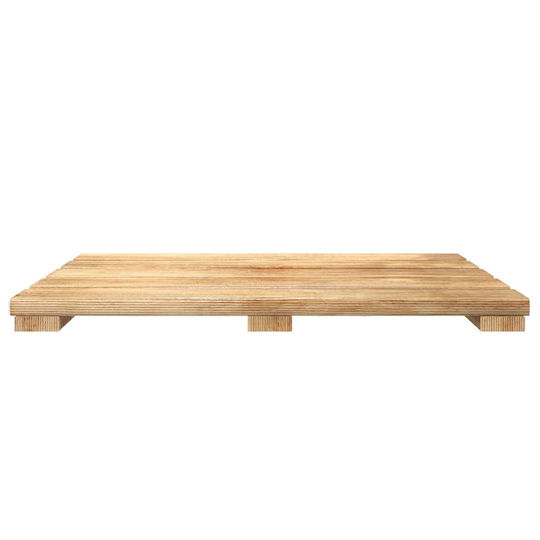 vidaXL Wood Garden Flooring Tile 50x50cm 18 Pieces