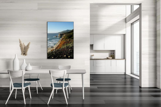 Panou Coastal Cliffs Sea Parakțioi Vráhoi Thálassa 100x150