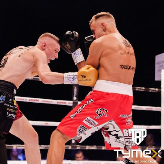 Yakimasport Boxhandschuhe Leder für Kampf Gold