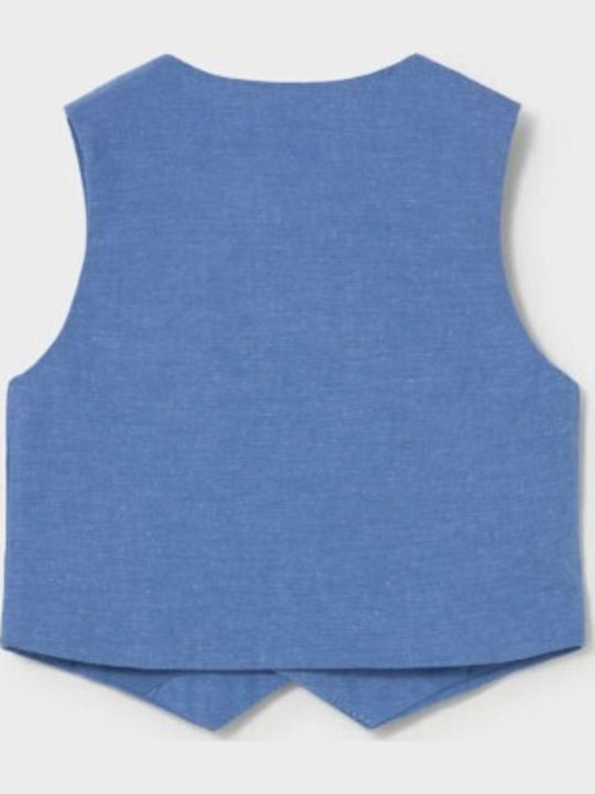 Kids Cotton Vest Blue