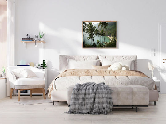 Πίνακας Tropical Beach Palm Trees Τροπική Παραλία Φοίνικες 170x115 Πίνακας Tropical Beach Palm Trees Τροπική Παραλία Φοίνικες 170x115