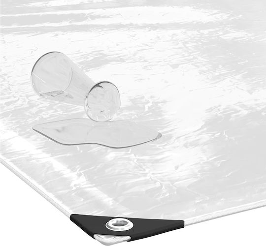 vidaXL Wasserdichter Planen 350gr/m² 7x5m Schwerer Typ Transparent