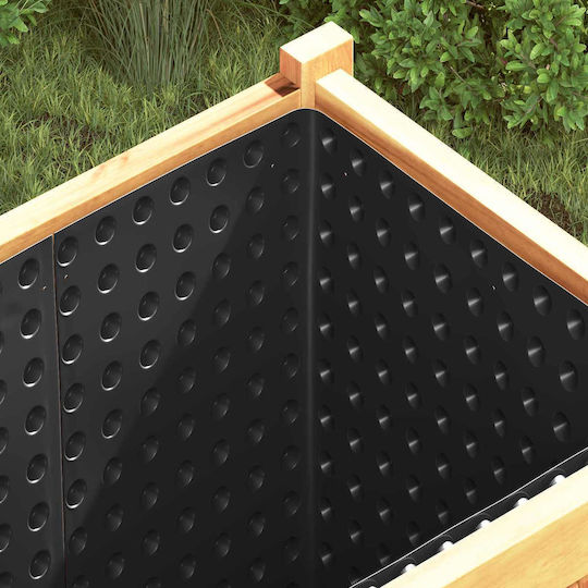 vidaXL Garden Fencing Material 100cm 2 Pieces Black