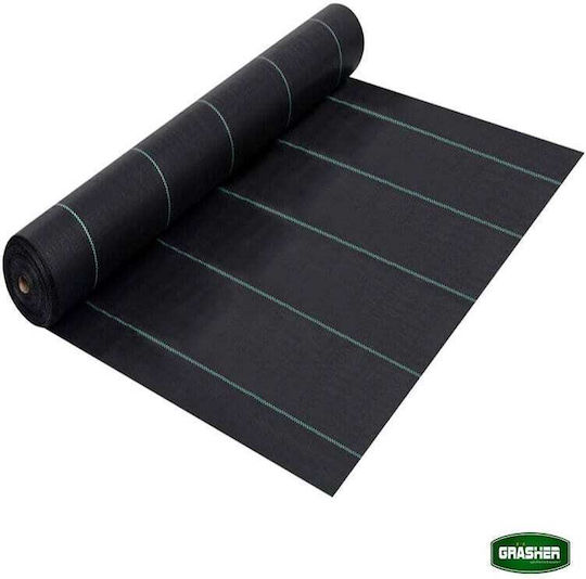 Grasher 100987 Agro Textilien Bodendecker 100gr/m² 1x10m Schwarz