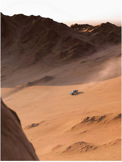 Панел Car In Desert Mountains Автомобил В Планините На Пустинята 60x90