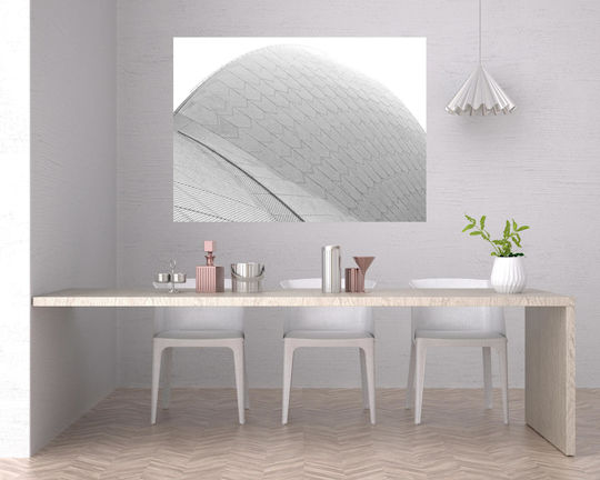 Geometrisches Architektonisches Design Gemälde 100x70