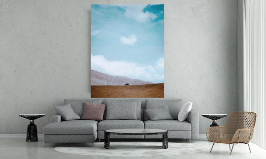 Painting Lonely Car In Desert Single Car In The Desert 40x65