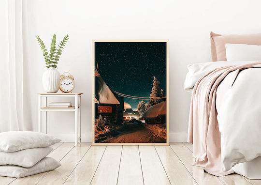 Snowy Night Under The Stars Χιονισμένη Νύχτα Κάτω Από Τα Αστέρια 1