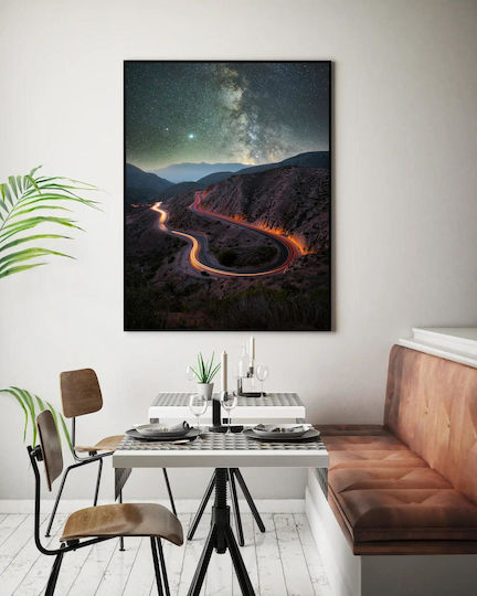 Painting Winding Road Under Stars Road Curves Under Stars 80x120