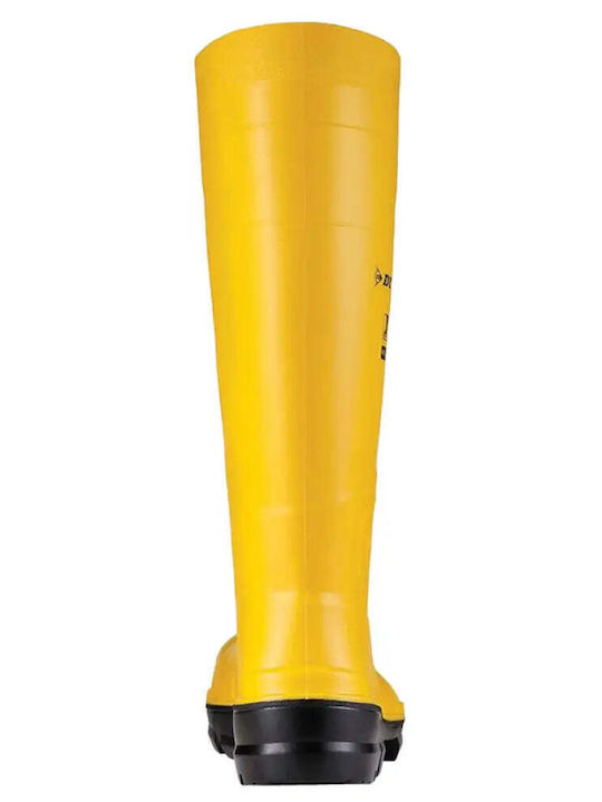 Dunlop Work-It S5 Αντιολισθητικές Γαλότσες Εργασίας Γονάτου Κίτρινες