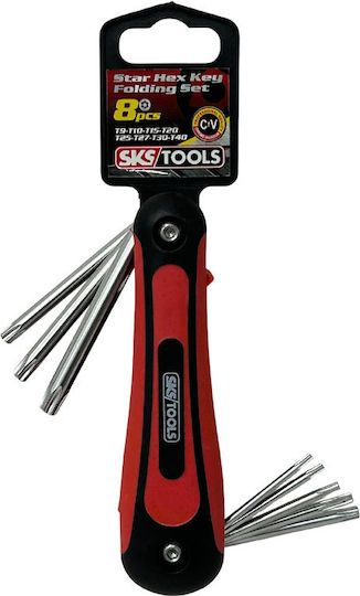 Комплект Торкс ключове Джобно ножче 8 Бройки Sks Tools