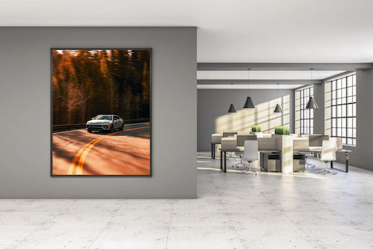 Πίνακας Sport Car On Winding Road Σπορ Αυτοκίνητο Δρόμο Στροφές 100x150