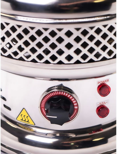 Johny Ak/8-5 Chrome Round Sand Coffee Maker L21xW21xH19.5cm 10.13.0.0013