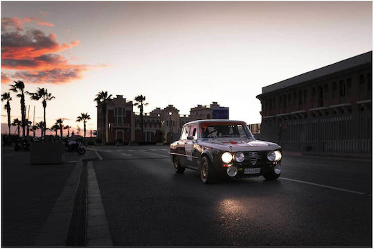 Painting Classic Car At Sunset Classic Car At Sunset 65x40