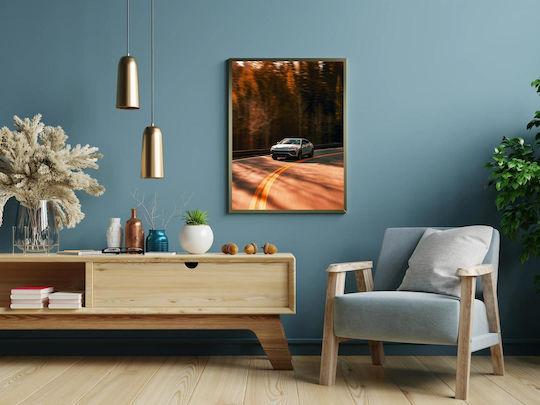 Πίνακας Sport Car On Winding Road Σπορ Αυτοκίνητο Δρόμο Στροφές 70x100