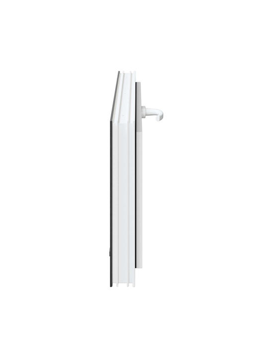 vidaXL Hinged PVC Window W100xH40cm