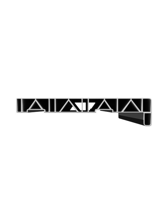 vidaXL Hinged Wooden Window W100xH25cm