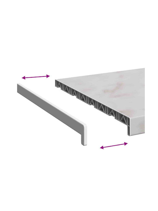 vidaXL Περβάζι Παράθυρου PVC Π120xΥ40cm