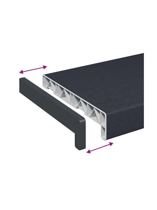 vidaXL Wooden Window Sill W160xH25cm