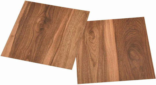 vidaXL Set Plastic Floor PVC With 20 Tiles L30.5xW30.5cm Brown