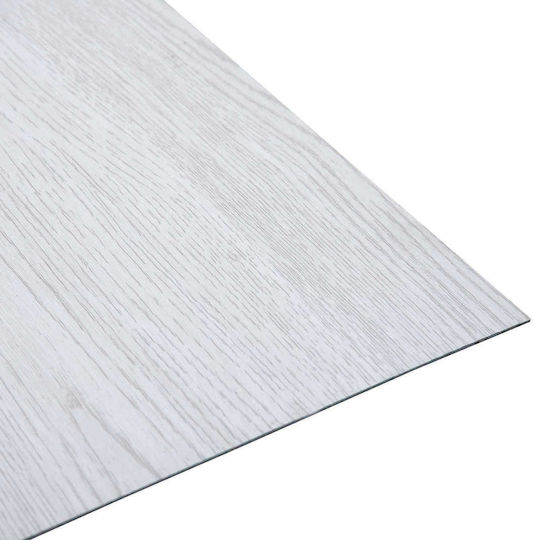 vidaXL Set Plastic Floor PVC with 20 Tiles L30.5xW30.5cm White