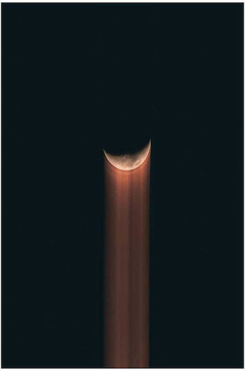 Gemälde Moonset In Space Σελήνη Στο Διάστημα 70x100