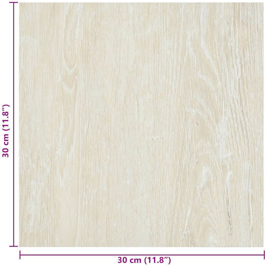 vidaXL Set Pardoseală Plastic PVC cu 20 Plăci 30.5x30.5cm