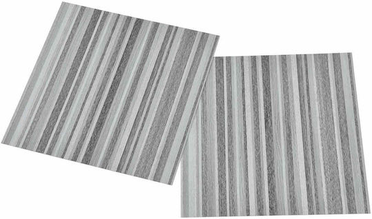 vidaXL Set Plastic Floor PVC with 20 Tiles L30.5xW30.5cm Gray
