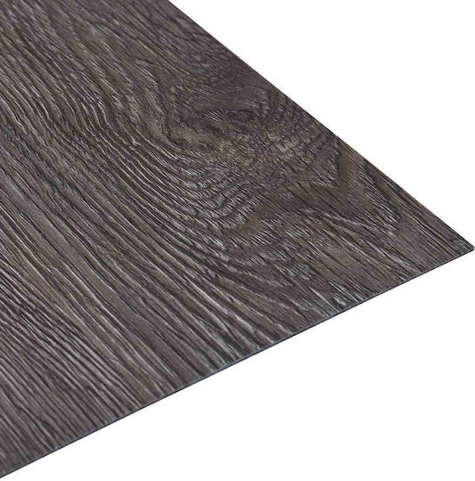 vidaXL Set Plastic Floor PVC with 20 Tiles L30.5xW30.5cm Brown