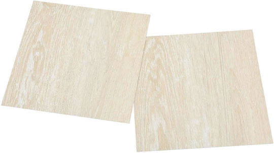 vidaXL Set Plastic Floor PVC with 20 Tiles L30.5xW30.5cm White
