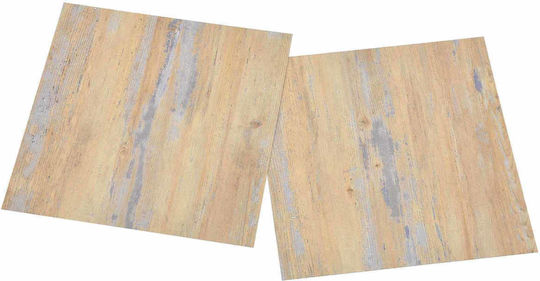 vidaXL Set Plastic Floor PVC With 20 Tiles L30.5xW30.5cm Brown