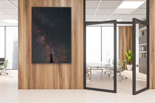 iLovePrints Night Sky Stars Tree Νυχternälicher Himmel Sterne Bäume 70x100