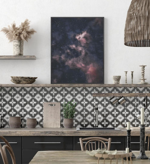 Панел Night Sky Stars Clouds Нощно Небе Звезди Облаци 70x100