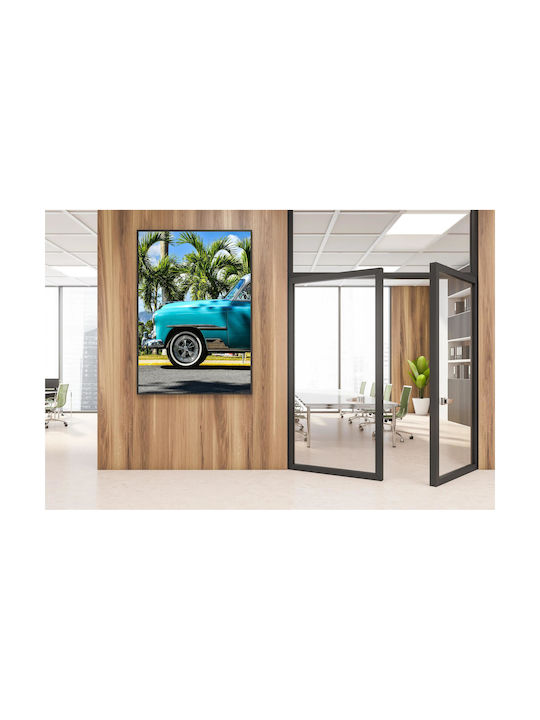 Панел Vintage Car Палми Vintage Автомобил Финикови Дървета 60x90
