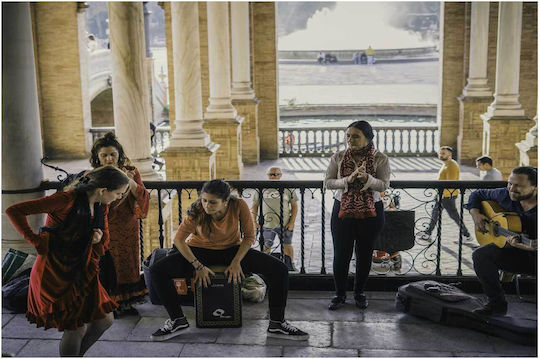 Painting Street Musicians Performing Street Musicians Perform 150x100
