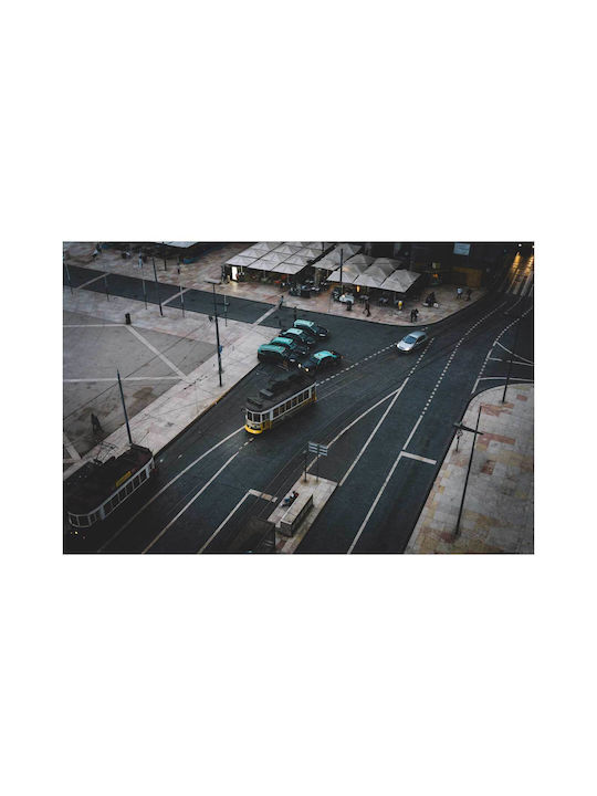 Panou Intersection Trams Cars Tablouri Decorative 65x40