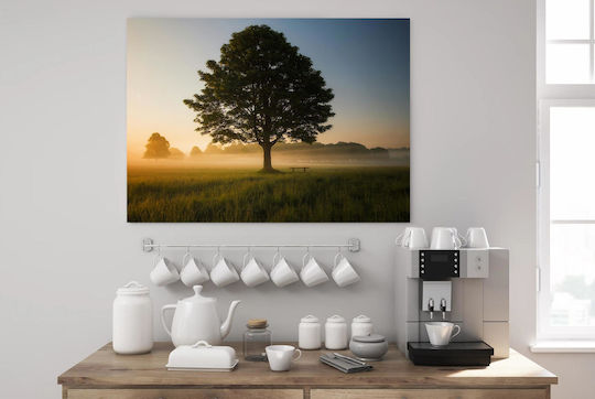 Painting Misty Sunrise In Meadow Misty Sunrise In Meadow 100x70