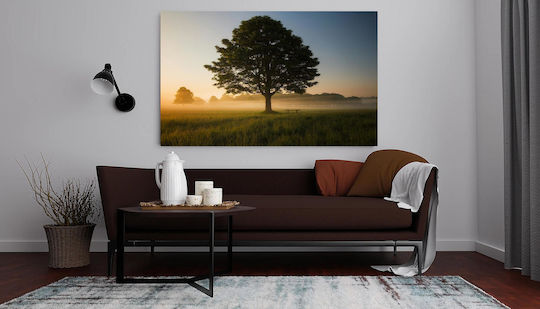 Painting Misty Sunrise In Meadow Misty Sunrise In Meadow 100x70
