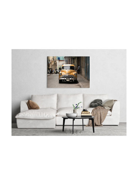 Панел Classic Car На Винтидж Улица Класическа Кола Винтидж Улица 90x60