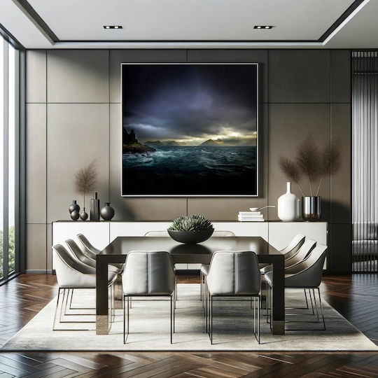 Painting Stormy Sea Mountains Stormy Sea Mountains 110x110
