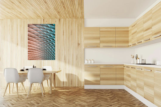 Geometrisches Muster Gemälde Dach Dach Geometrisches Design 70x100